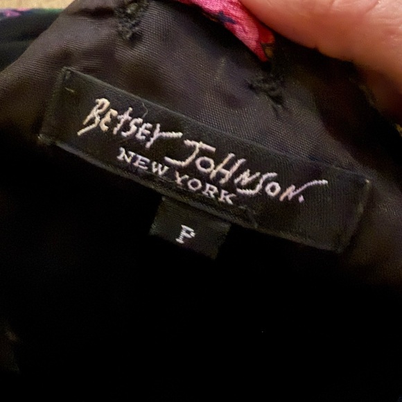 Rare Vintage 90s Betsey Johnson New York Bias Cut Floral Baroque Midi Dress XS - Picture 6 of 9